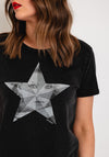 Guess Embellished Star T-Shirt, Charcoal