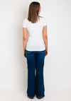Guess Womens Broderie Logo T-Shirt, White