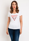 Guess Embellished Logo T-Shirt, White