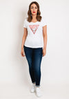 Guess Embellished Logo T-Shirt, White