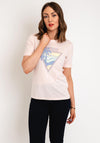 Guess Triangle Logo T-Shirt, Peach