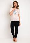 Guess Triangle Logo T-Shirt, Peach