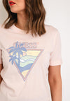 Guess Triangle Logo T-Shirt, Peach