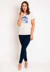 Guess Rhinestone Lips Print T-Shirt, Stone