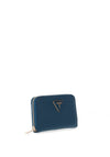 Guess Meridian Large Zip Around Wallet, Petrol