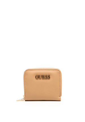 Guess Evie Zip Around Small Wallet, Caramel