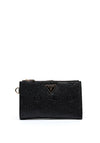 Guess Cresidia II Large Double Zip Organised Wallet, Black
