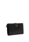 Guess Cresidia II Large Double Zip Organised Wallet, Black