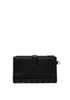 Guess Valla Large Double Zip Organised Wallet, Black