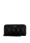 Guess Maxine SLG Large Zip Around Wallet, Black