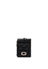 Guess Mini Clip On Quilted Coin Wallet, Black