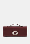 Guess Zalina Top Handle Clutch, Wine
