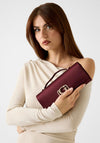 Guess Zalina Top Handle Clutch, Wine