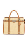 Guess G Status Straw Satchel Bag, Cognac
