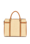 Guess G Status Straw Satchel Bag, Cognac