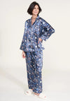 Serafina Collection Floral Satin Feel Pyjama Set, Navy