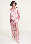 Serafina Collection Floral Satin Feel Pyjama Set, Pink