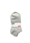 Serafina Collection One Size 3 Pack Trainer Sock, Grey
