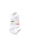 Serafina Collection One Size 3 Pack Trainer Sock, White