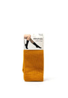 Serafina Collection One Size Rib Fashion Sock, Mustard