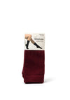 Serafina Collection One Size Rib Fashion Sock, Wine
