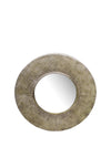 Fern Cottage Hammered Metal Round Wall Mirror, Bronze