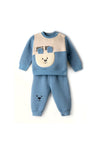 Hashtag Baby Boy Just Be Two Piece Tracksuit, Blue
