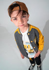 Hashtag Mini Boy Three Piece Leisure Tracksuit, Yellow