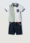 Hashtag Mini Boy 2 Piece Set, Green and Black