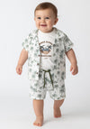 Hashtag Baby Boy Summer Vibes 3 Piece Set, Green