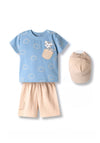 Hashtag Baby Boy Tiger 3 Piece Set, Blue