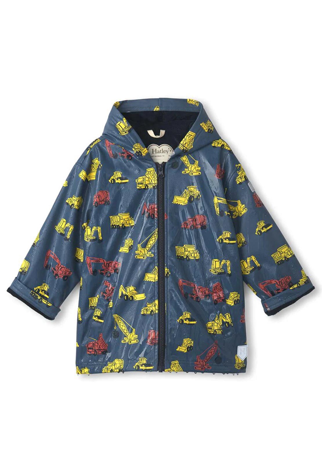 Hatley Boys Under Construction Rain Jacket, Navy