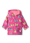 Hatley Baby Girl Butterfly Print Rain Jacket, Pink