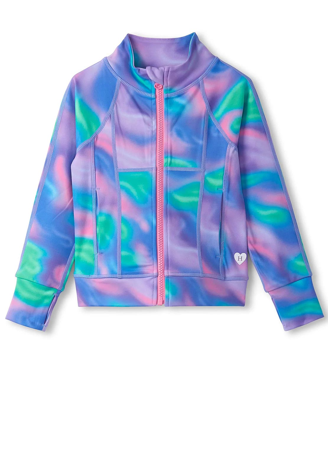 Hatley Girl Lava Lamp Active Jacket, Purple