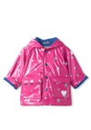 Hatley Baby Girls Glitter Stars Raincoat, Pink