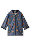 Hatley Mini Boy Tractors Waterproof Rain Jacket, Navy