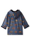 Hatley Mini Boy Tractors Waterproof Rain Jacket, Navy