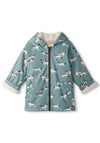 Hatley Mini Boy Dog Sherpa Waterproof Rain Jacket, Blue