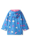 Hatley Mini Girl Ballet Waterproof Rain Jacket, Blue