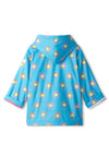 Hatley Girls Sunrays Waterproof Rain Jacket, Blue