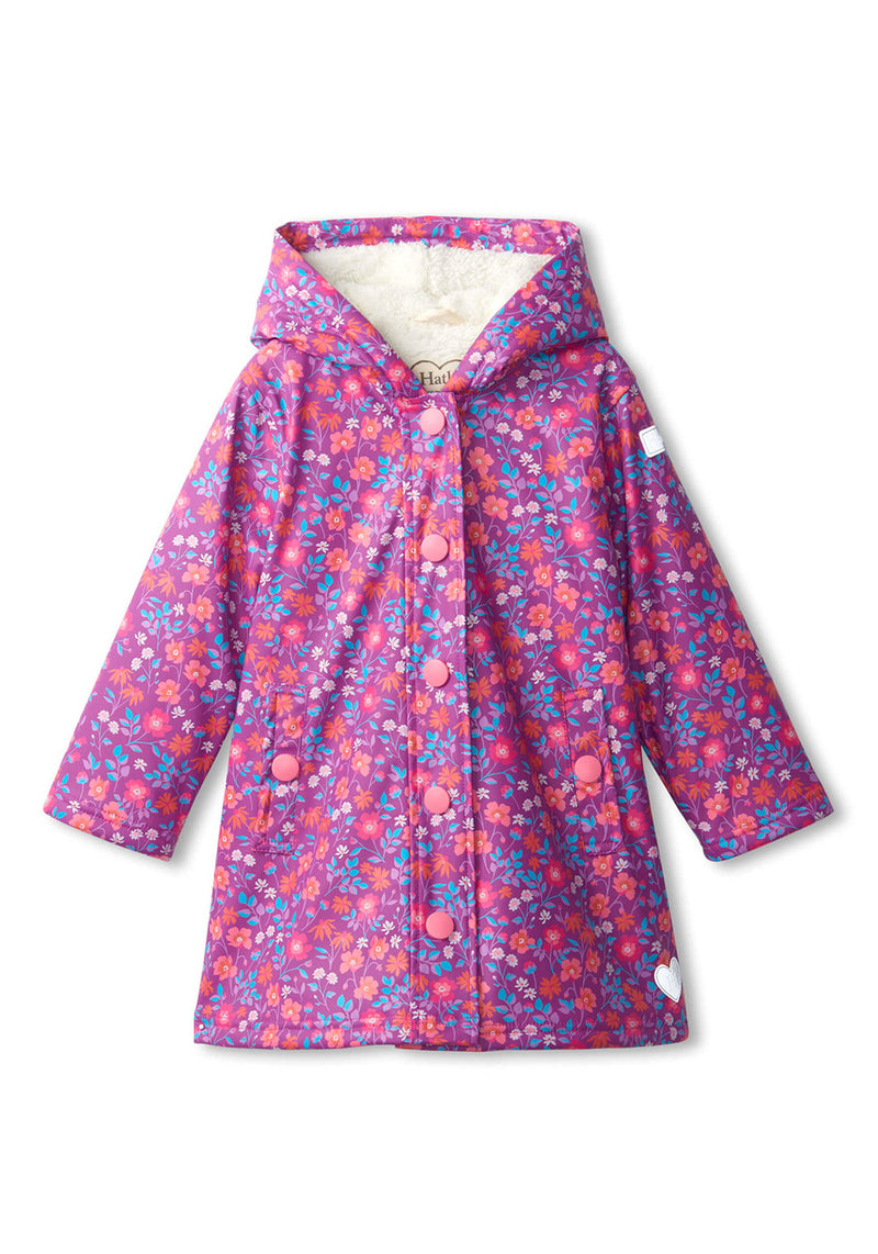Manteau De Pluie Imperméable Hatley Pour Bébé Fille - 100% Polyuréthane Sans PVC - Design Ludique Avec Poches Et Fermeture à Pression