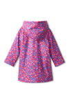 Hatley Wild Flowers Lined Splash Sherpa Jacket, Hollyhock