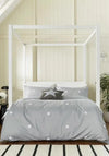Helena Springfield Tufted Star Duvet Set, Grey
