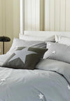 Helena Springfield Tufted Star Duvet Set, Grey