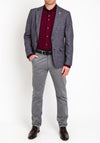 Herbie Frogg Check Blazer, Burgundy & Navy