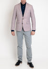 Herbie Frogg Mayfair Linen Blend Blazer, Pink Melange