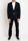 Herbie Frogg Wool Mix Check Blazer, Midnight Blue & Brown