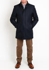 Herbie Frogg Dual Layer Overcoat, Dark Navy