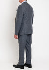 Herbie Frogg Blue Check Three Piece Suit, Grey