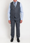 Herbie Frogg Blue Check Three Piece Suit, Grey